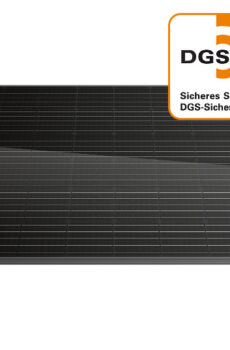 indielux e-asy black DUO 650 Watt Flachdach oder Rasen Steckdosen-Solargerät E2A325E560