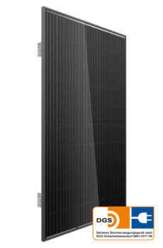 indielux e-wall black 325 Watt Fassaden Steckdosen-Solargerät WA325E300