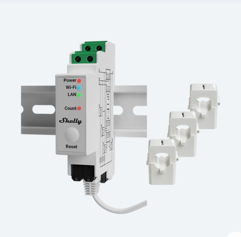 Shelly Pro 3EM Strom- bzw. Netzstromsensor